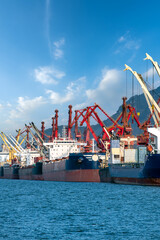 Large container terminal, Lianyungang, China.