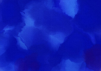 水彩の滲みテクスチャ　深海