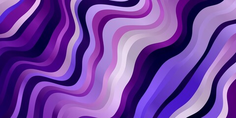 Light Purple vector texture with wry lines. Gradient illustration in simple style with bows. Pattern for business booklets, leaflets