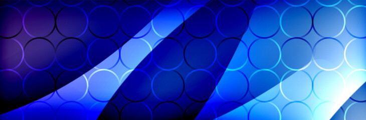 Fluid gradient neon color waves, vector abstract background