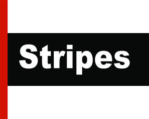 BLACK BACTOR BANEER STRIPES