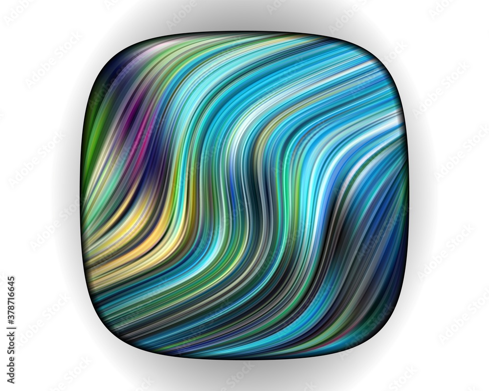 Poster abstract multicoloured gradient overlapping layers with glossy line modern style
