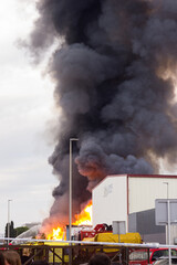 Fototapeta na wymiar Factory fire