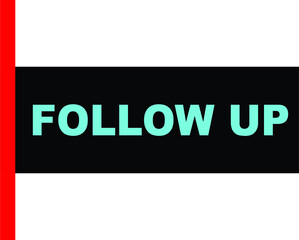 BLACK VECTOR BANNER follow up
