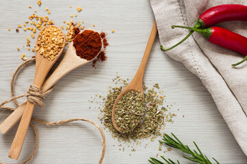 Selection of Fresh Spices and Herbs