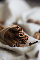 Cinnamon Sticks, Cloves and Nutmeg