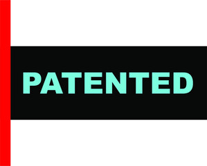 BLACK VECTOR BANNER PATENTED