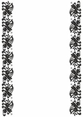 Vector vintage seamless friezes for design template. Set style element. Luxury illustration for invitations, greeting card, wallpaper, web, backgrounds, stencils and templates
