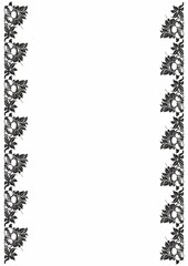 Vector vintage seamless friezes for design template. Set style element. Luxury illustration for invitations, greeting card, wallpaper, web, backgrounds, stencils and templates
