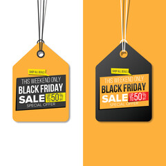 Black Friday Sale Tags Design