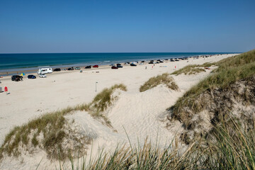 Fototapeta na wymiar Beautiful coastline in northern Jutland, Denmark, Europe