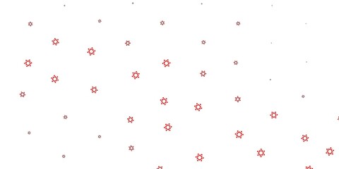 Light red vector texture with disease symbols.