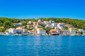Fototapeta na wymiar Town of Mali Losinj on the island of Losinj, Adriatic coast in Croatia