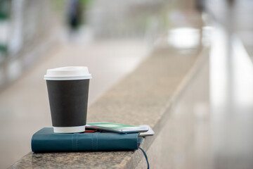 Organizer Book for Planner to plan and reminder daily appointment, meeting agenda, schedule, timetable, and management of job, Work from home. Calendar reminder event Concept.