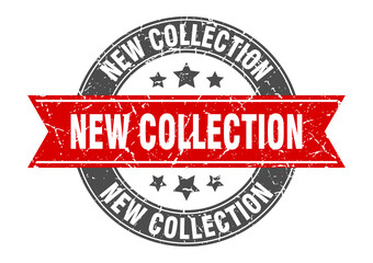 Obraz premium new collection round stamp with ribbon. label sign