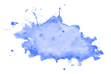 hand painted blue watercolor stain texture background design