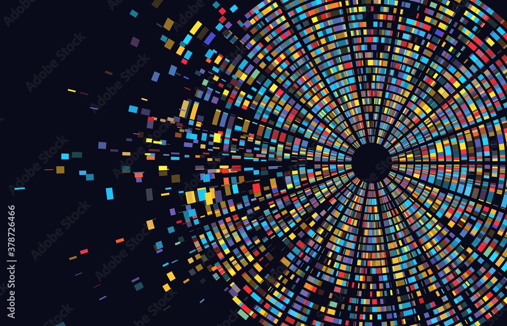 Poster dna test infographic. genome sequence map. chromosome architecture, molecule sequencing chart. genet