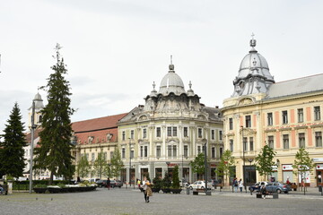 Obraz premium Romania, Cluj, 2017, street architecture