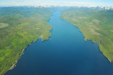 Misty Fjords aerial view, Ketchikan Alaska - 378727218