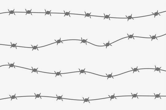 barbed wire fencing with spikes