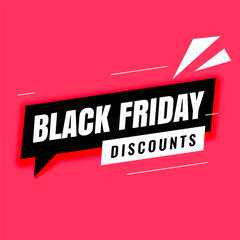 black friday discount modern banner template design