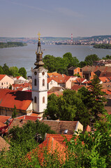 View of Danube and Zemun from Gardos hill, Belgrade, Serbia