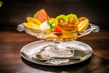 プリンアラモード