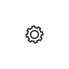 Gear icon. Settings button. Repair symbol. Logo design element