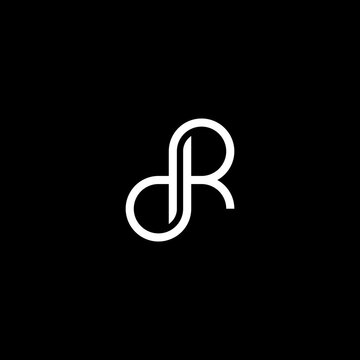 JR or J R letter alphabet logo design in vector format, JR, RJ, J and R abstract vector logo monogram template