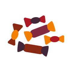 Set of delicious candies. Sweets cartoon vector isolated