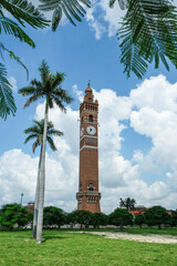 Lucknow, India - September 2020: View of the clock tower in Lucknow on September 6, 2020 in Uttar...