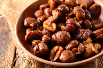 fried chestnut- traditional autumn dish