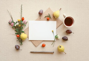 Goodbye summer theme. Background for the days of past summer, rural summer scene, or summer memories.