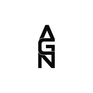 agn letter original monogram logo design