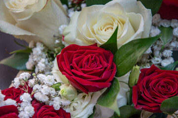 bouquet of roses for the bride