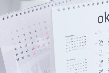 The new calendar 2021 in Latvian.