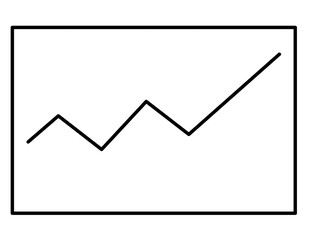 折れ線グラフ(線画)