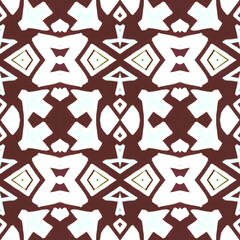 Geometrical Motifs. Lime Green Traditional Motif.