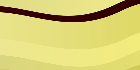 Light Red, Yellow vector background with bows. Colorful abstract illustration with gradient curves. Design for your business promotion.