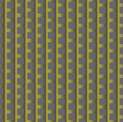 Golden grid pattern from gradient squares on grey background. Seamless texture may use for textile