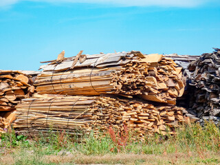 corde bois sec planche nature scierie 