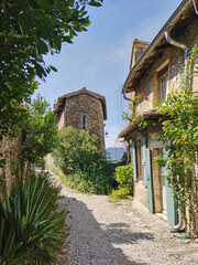 Mirmande, a beautiful medieval village in Provence, south of France.