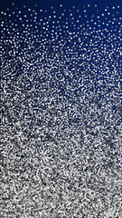 Silver glitter luxury sparkling confetti. Scattere