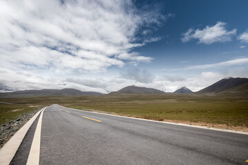 beautiful road on plateau
