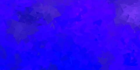 Obraz premium Dark purple vector geometric polygonal layout.