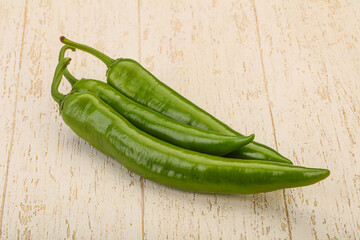 Ripe tasty spicy green pepper