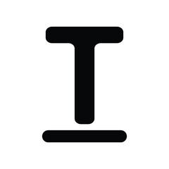 Text editor icon vector graphic design