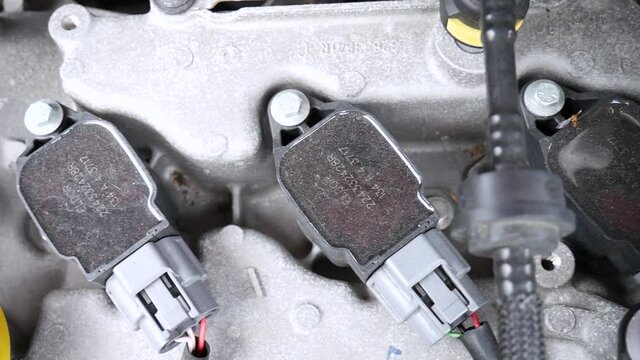 Ignition faulty dirty coil packs of a nissan pulsar engine
