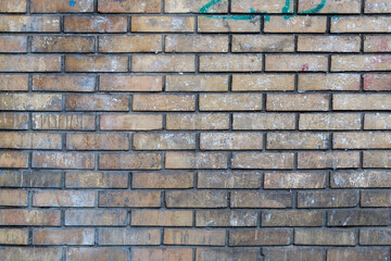 Fototapeta na wymiar Old Weathered Brick Wall Texture