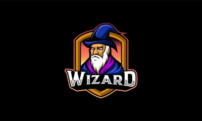 Wizard esport logo vector